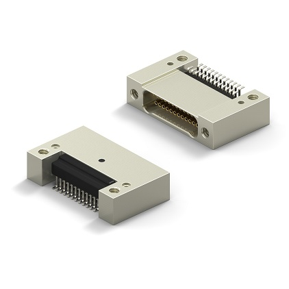 Right Angle Surface Mount Extended Profile Female Only Metal Shell (Style 38) Connector product image