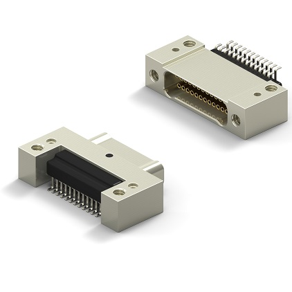 Right Angle Dual Row Surface Mount Metal Shell (Style 28) Connector product image