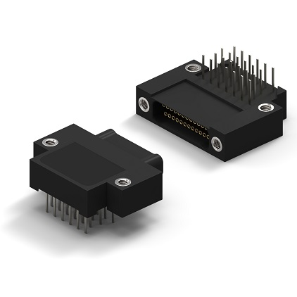 Right Angle Dual Row Plated Thru Hole Plastic Shell (Style 8) Connector product image